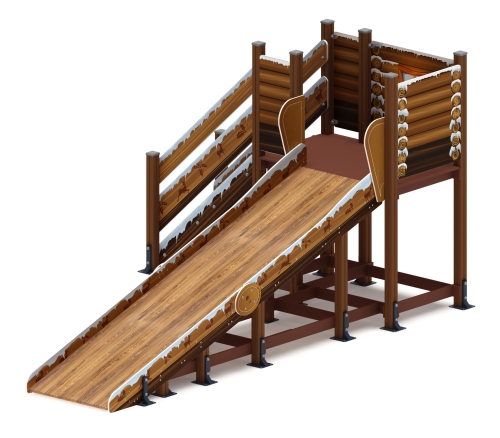 Горка Зима (коричневый) (под анкера) - ИО 49.01.01-13.И1 - Н=1500 фото 5