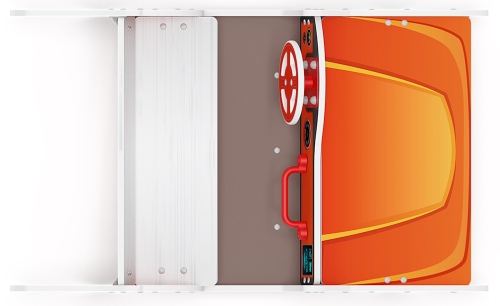 Кабриолет (оранжевый) - Беседка машинка - МФ 10.03.02-01.И1 фото 4