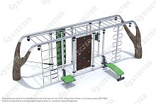 Уличный воркаут комплекс "Деревья". Тип 2 - 8х4,98 метров (40 кв.м.)