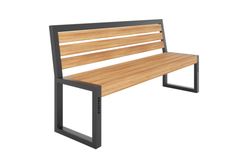 Скамья уличная «Рома» со спинкой фото 2