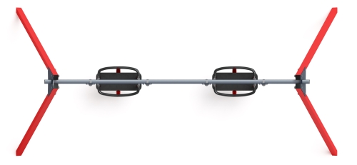 Качели двойные М2 - ИО 12.М.04.04.03-01.И1 фото 4