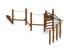 Игровой комплекс (лиственница темный) ДИК 2.24.07-Л.И1.01