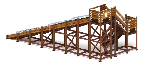 Горка Зима (коричневый) (под анкера) - ИО 49.01.03-03.И1 - Н=3000 фото 3