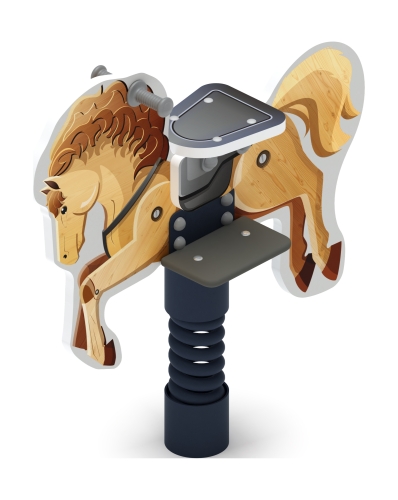 Лошадка 6 (Деревянный конь) - Качалка на пружине - ИО 22.01.13-04 фото 5