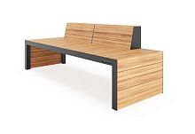 Скамейка уличная «Рико» со спинкой