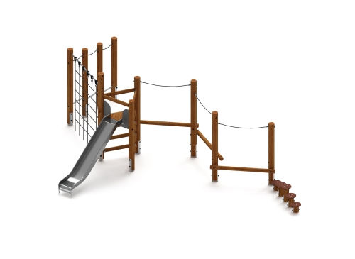 Игровой комплекс (лиственница темный) ДИК 2.24.06-Л.И1.01 фото 3