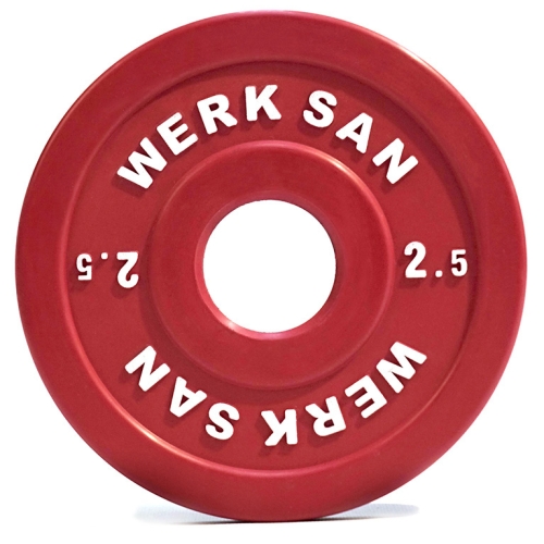 Диск соревновательный 2,5 кг WERK SAN (сертификат IWF)