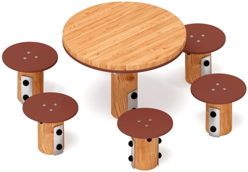 Столик детский (лиственница) МФ 31.01.11-Л.И1 фото 2