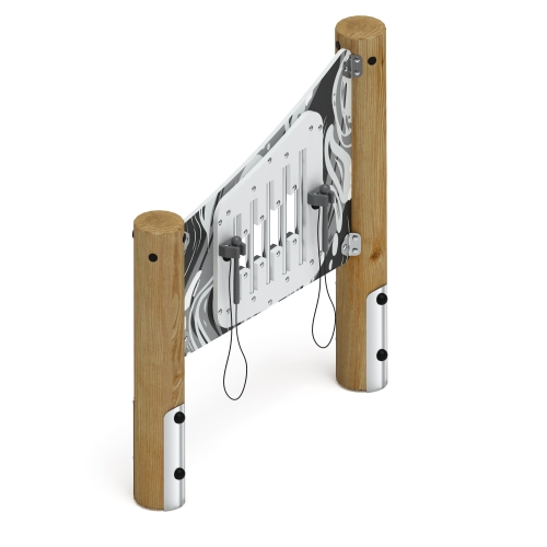 Металлофон (лиственница орех) МФ 22.01.09-И1.02 фото 5