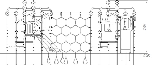 Romana Детский спортивно-игровой комплекс с горкой серия "Сфера" Romana 057.29.00 фото 6
