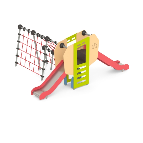 Romana Детский спортивно-игровой комплекс с горками и сеткой серия "Сфера" Romana 057.48.00