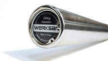 Гриф штанги тренировочный 20 кг WERK SAN (сертификат IWF)