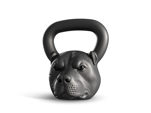 Дизайнерская гиря IRONHEAD "Питбуль" 16 кг