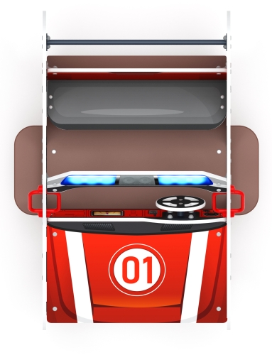 Джип МЧС - Качалка на пружине двухместная машинка - ИО 23.03.05-12 фото 4