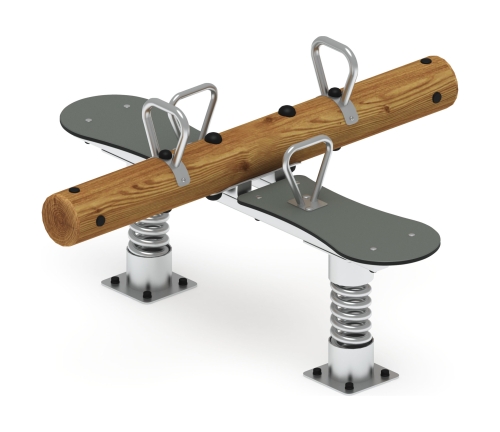 Качалка-балансир на двух пружинах (Лиственница темный) ИО 23.24.01-Л.И1.01 фото 3