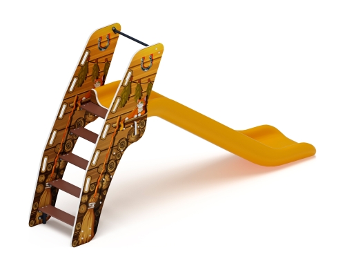 Горка пластиковая - ИО 42.01.01-06 - (желтый скат) H=1200 (Эко) фото 2