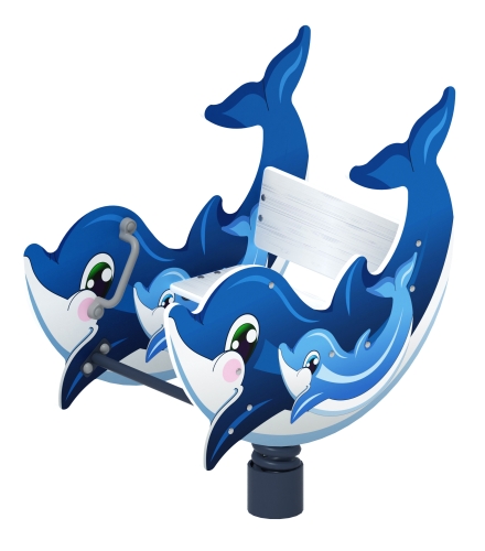 Дельфинчик - Качалка на пружине - ИО 22.17.02-И1 фото 7