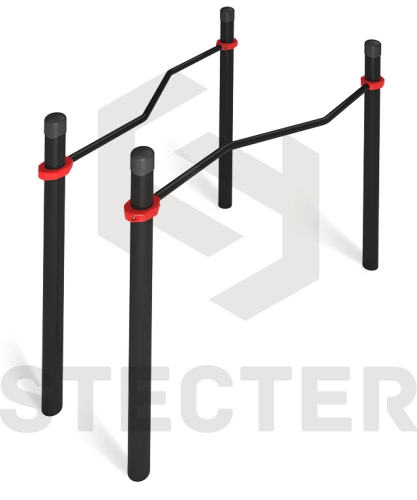 Брусья изогнуто-горизонтальные