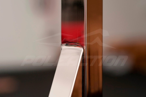 Модель №7 - стойка балетного (хореографического)  станка двухуровневого из нержавеющей стали угловая фото 3