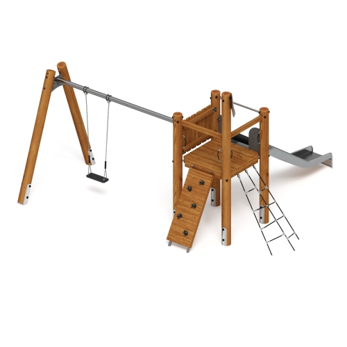 Игровой комплекс (лиственница темный) ДИК 2.24.03-Л.И1.01 фото 2