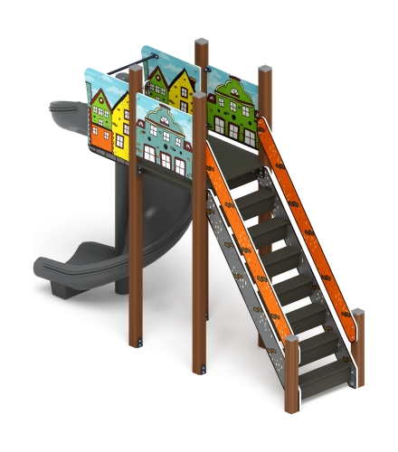 Горка винтовая - ИО 43.01.01-01.И1 - (Город) H=2000 фото 3