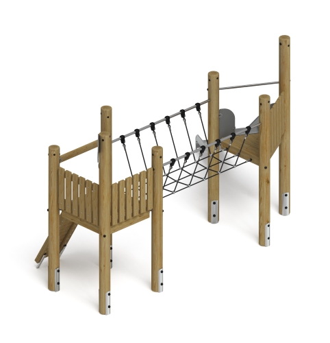 Игровой комплекс (лиственница орех) ДИК 2.24.05-Л.02.И1.02 фото 2