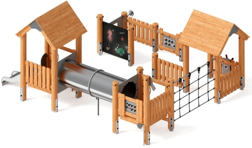 Игровой комплекс (лиственница) ДИК 1.24.02-Л.И1 фото 2 Игровой комплекс (лиственница) ДИК 1.24.02-Л.И1 фото 2