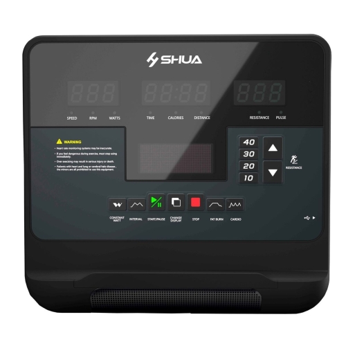 Велотренажер вертикальный SHUA SH-B9100U (Led display) фото 2