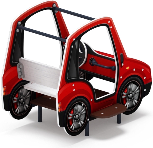 Машинка (красная) - Беседка машинка средняя - МФ 10.03.01-03.И1 фото 2