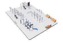 Воркаут площадка №6 - 20х14 метров (280 кв.м.)