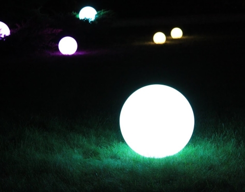 Шар-светильник 40 см (наземный, Белый) фото 2