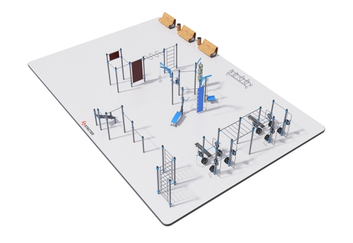 Воркаут площадка №8 - 22х15 метров (330 кв.м.)
