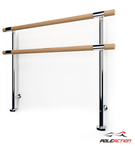 Модель №20 Стойка 2-х уровневого балетного станка Элегант (нержавеющая сталь) фото 3