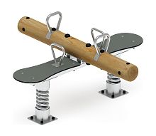 Качалка-балансир на двух пружинах (Лиственница орех) ИО 23.24.01-Л.И1.02