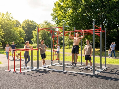 Мобильная воркаут рама для соревнований фото 3