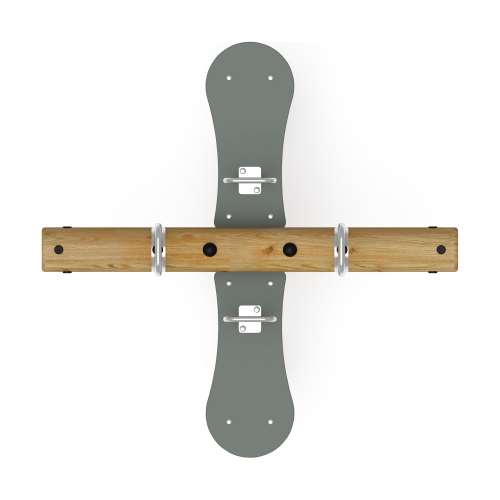 Качалка-балансир на двух пружинах (Лиственница орех) ИО 23.24.01-Л.И1.02 фото 2