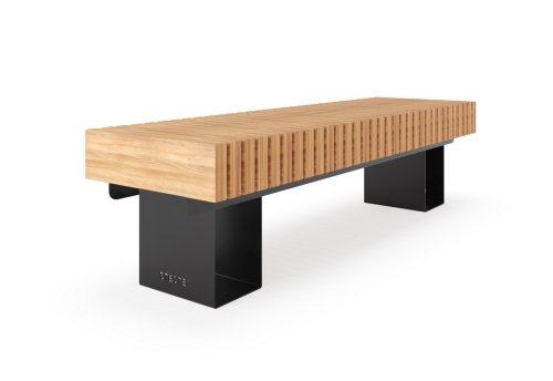 Скамья уличная «Тропа» прямая без спинки фото 4