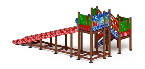 Горка Зима (новый год) (под анкера) - ИО 49.01.02-01.И1 - Н=2000 фото 3