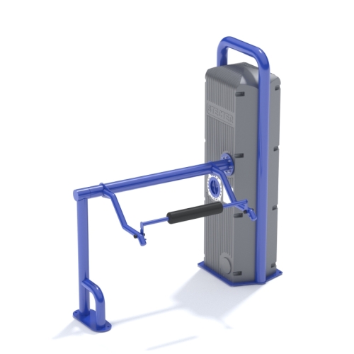 Уличный инклюзивный грузоблочный тренажер "Приседания" фото 2