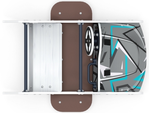 Машинка (серая) - Беседка машинка средняя - МФ 10.03.01-04.И1 фото 4