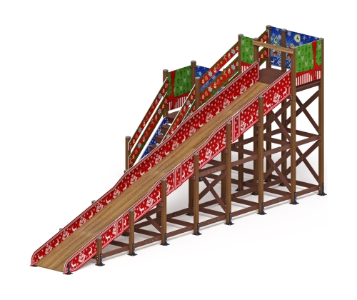 Горка Зима (новый год)(под анкера) - ИО 49.01.03-02.И1 - Н=3000 фото 5