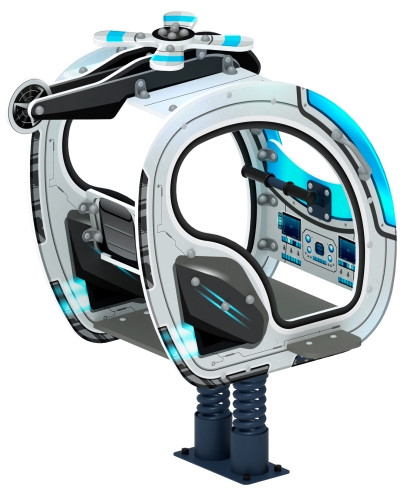 Вертолетик - Качалка на пружине (Техно) - ИО 23.03.04-03 фото 2