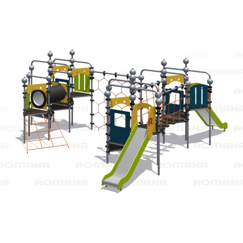 Romana Детский спортивно-игровой комплекс с горкой серия "Сфера" Romana 057.29.00 фото 2