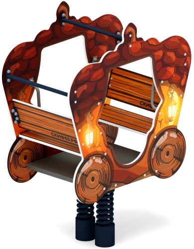 ИО 23.03.03-02 Качалка на пружине карета Желудь фото 2