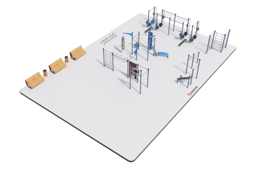 Воркаут площадка №8 - 22х15 метров (330 кв.м.) фото 2