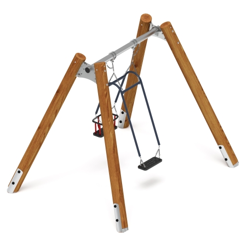 Качели семья (Лиственница темный) ИО 11.Р.07.01-Л.И1.01 фото 2