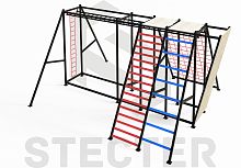 Комплекс "Царь Горы" (рукоход, скалодром, канатная сетка, лестницы с переменным шагом и канатом)