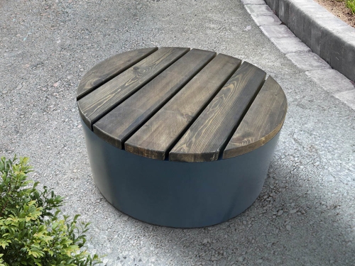 Скамья уличная "Тумба" круглая 1360 фото 6