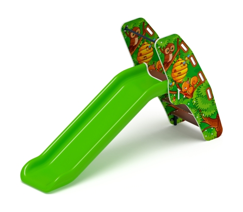 Горка пластиковая - ИО 42.01.05-01 - (салатовый скат) (Полянка) H=900 фото 5