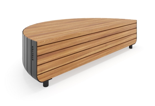 Скамейка парковая «Протос» полукруг фото 2